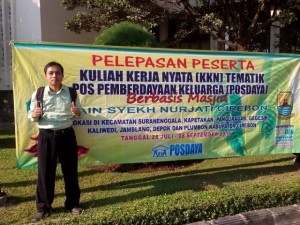Pelepasan Peserta KKN Tematik dan POSDAYA Berbasis Masjid di Kabupaten Cirebon Tahun 2015.