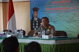 AKP. ALI MASHAR, SH (Kasat Binmas Polresta Cirebon Kota) sebagai Narasumber Seminar.