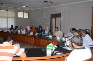 Peserta rapat koordinasi dihadiri oleh para Kabag, Kasubbag, dan Pengelola Keuangan IAIN Syekh Nurjati Cirebon.