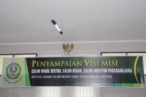 Menjaring Balon & Calon Warek, dekan, dan Wadek dilingkungan IAIN Syekh Nurjati Cirebon masa Jabatan 2015 s.d 2019.