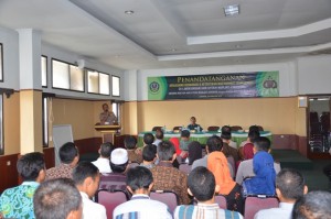 Sambutan Kapolres Kota Cirebon dalam acara penandatanganan MoU.