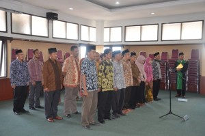Kabag dan Kasubbag dilingkungan IAIN Syekh Nurjati Cirebon yang akan dilantik oleh Rektor.