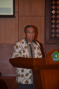 Prof. Dr. H. Nur Syam, M. Si (Sekjen Kemenag RI) sebagai Penanggung Jawab Kegiatan Seminar