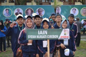 Duta IAIN Syekh Nurjati Cirebon sebagai salah satu kontingen dalam acara IPPBMM ke VI PTKIN se Jawa dan Madura Tahun 2016 di IAIN Tulung agung Jawa Timur.