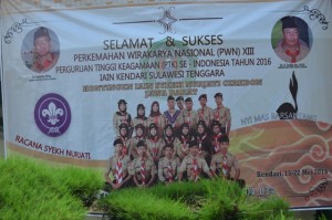 Kontingen Gerakan Pramuka Gudep 04-033/ 04-034 Racana Syekh Nurjati/ Nyimas Rara Santang IAIN Syekh Nurjati Cirebon Tahun 2016.
