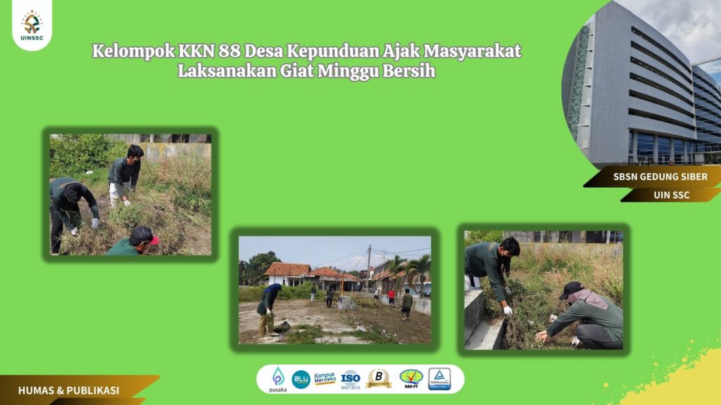 Kelompok KKN 88 Desa Kepunduan Ajak Masyarakat Laksanakan Giat Minggu Bersih
